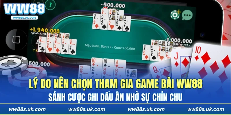 Sảnh cược ghi dấu ấn nhờ sự đầu tư chỉn chu