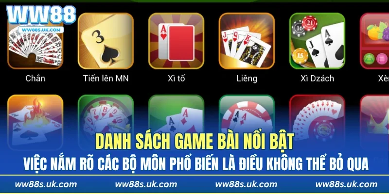 Việc nắm rõ các bộ môn phổ biến là điều không thể bỏ qua